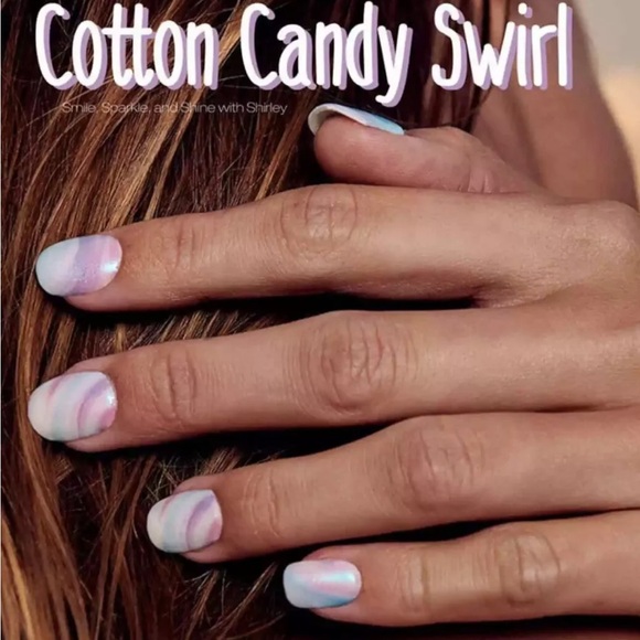 *Retired* Color Street: Cotton Candy Swirl | Pastel Pink Blue Duochrome Spring - Picture 8 of 14